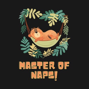 Master of Naps: The Capybara Siesta T-Shirt