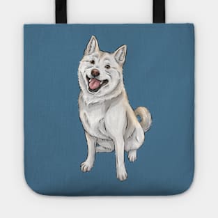 Cream / White Shiba Inu Tote