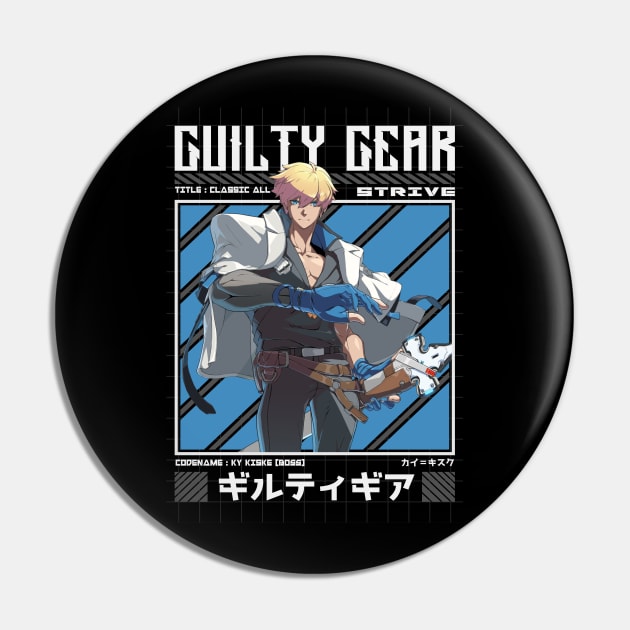 Ky Kiske - Guilty Gear Strive Pin by Arestration