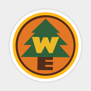 Wilderness explorers back print Magnet