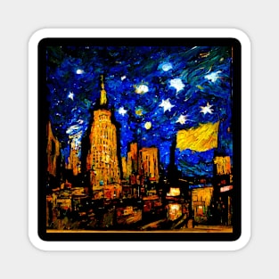 New York City in Van Gogh's style Magnet