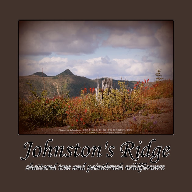 shattered tree & paintbrush wildflowers on Johnston's Ridge by DlmtleArt