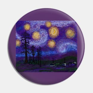 Starry Southern Sky Pin