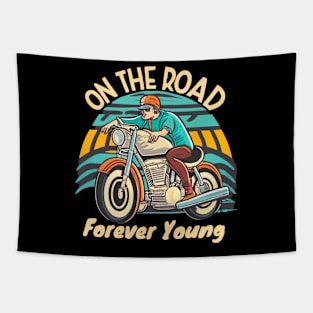 Motorcycle : on the road Tapestry