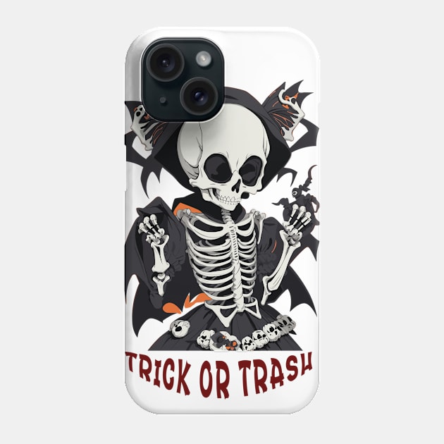 Trick or Trash Phone Case by Prime Quality Designs