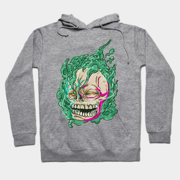 cool skull head hoodie