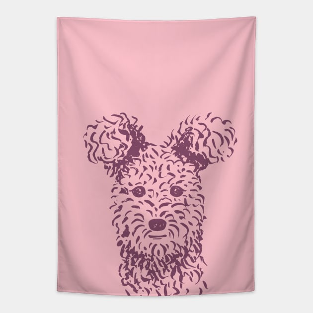 Pumi (Pink and Purple) Tapestry by illucalliart