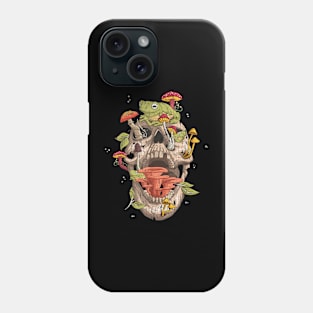 Cottagecore frog Skull Mushroom Collector Men Women Vintage Phone Case