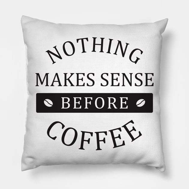 Coffee Addict Pillow by Urban_Vintage