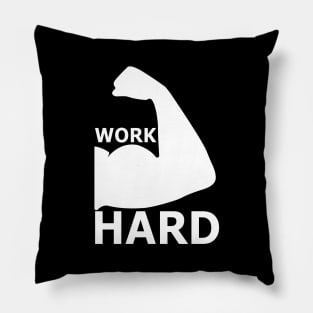 Work Hard - Best Fitness Gifts - Funny Gym Pillow