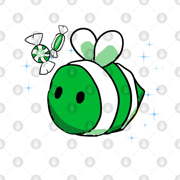 Mint Candy Bee by allthebeanz