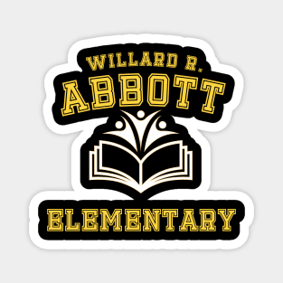 Willard R. Abbott Elementary yellow color Magnet