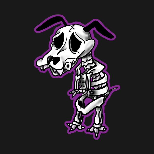 Disover Skeleton of Courage - Courage The Cowardly Dog - T-Shirt