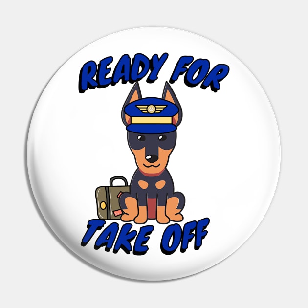 Funny Alsatian is a pilot Pin by Pet Station