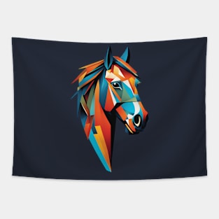 Geometric Horse's Head Tapestry