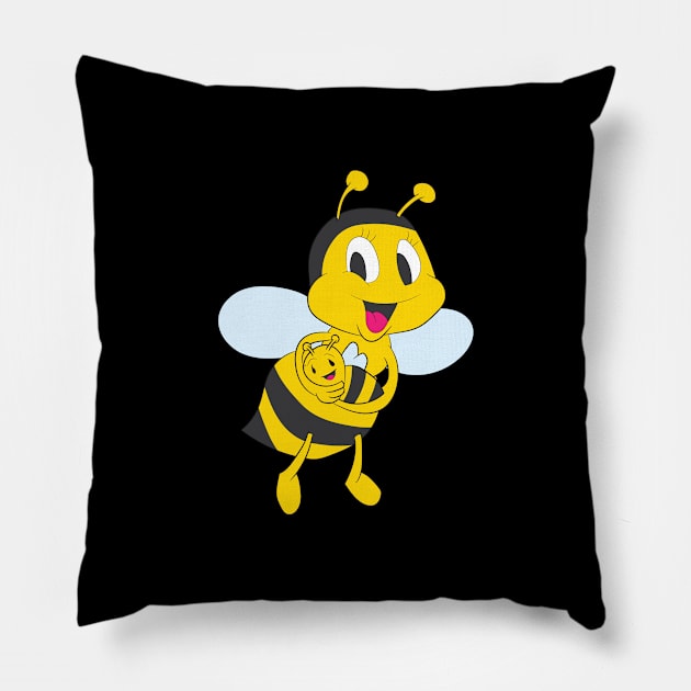 Mama Bee Shirt | Baby Bee In Arm Gift Pillow by Gawkclothing