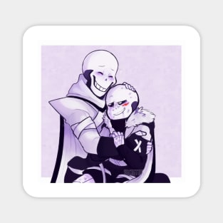 Cross Sans and XPapyrus Underverse Magnet