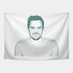 Nick Miller New Girl // 90s Aesthetic Design Tapestry