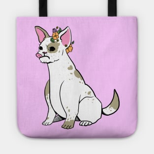 Fancy Floral French Bulldog Tote