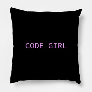 Code girl Pillow