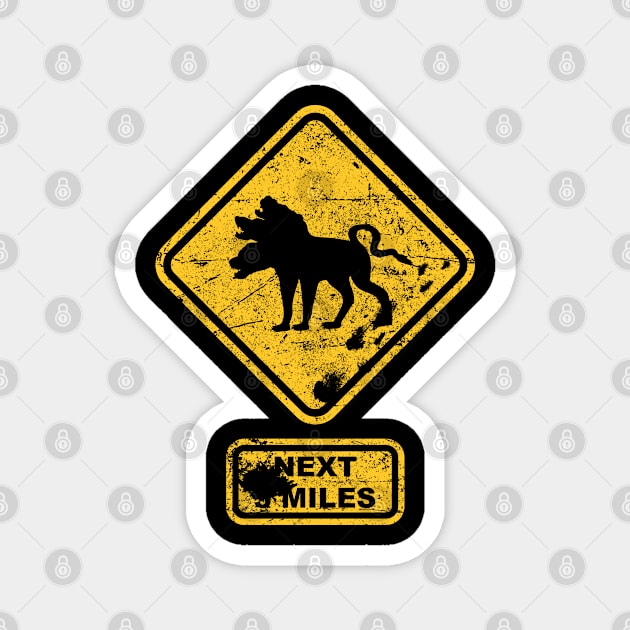 road sign Magnet by Bigrum P. Bear Designs