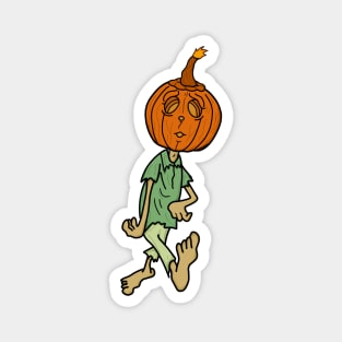 Pumpkin head halloween zombie Magnet