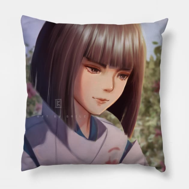 Haku Pillow by Gdoodles