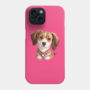Beagle's Heartfelt Pose Phone Case