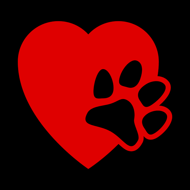 Dog Paw Heart by greygoodz