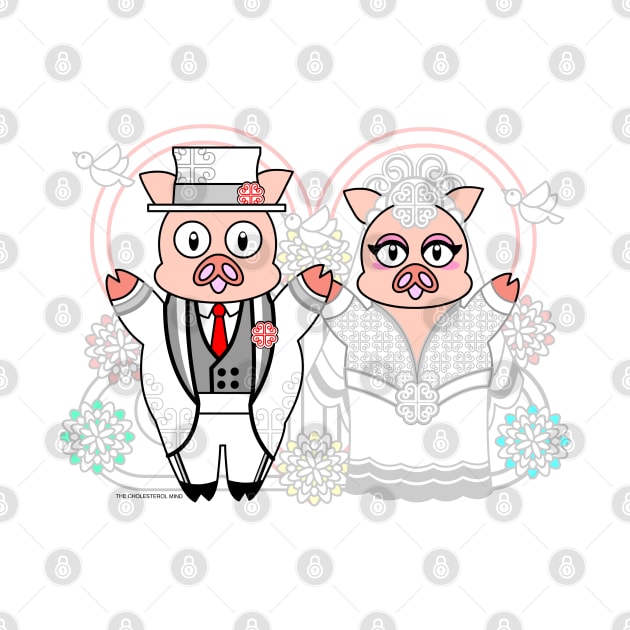 PIGGY WHITE WEDDING by cholesterolmind