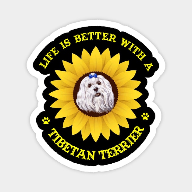 Tibetan Terrier Lovers Magnet by bienvaem