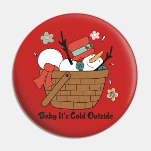 Baby Snowman It's Cold Outside Pin