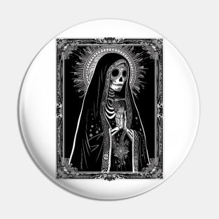 Santa Muerte Prayer Pin