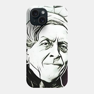 Jules Michelet Black and White Portrait | Jules Michelet Artwork 3 Phone Case