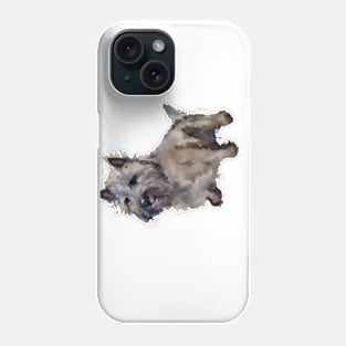 Watercolor Cairn Terrier - Dog Lovers Phone Case