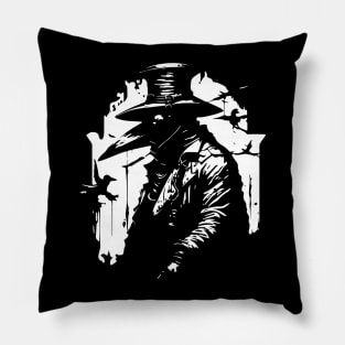 doctor plague Pillow