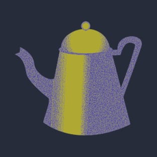 Grunge Etching Tea Coffee Teapot T-Shirt