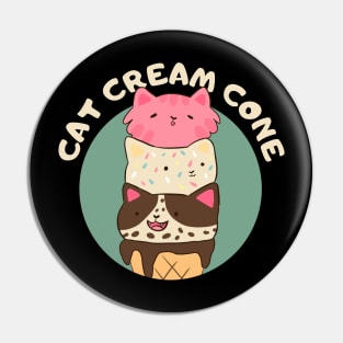 Kawaii Ice Cream Cats Pin