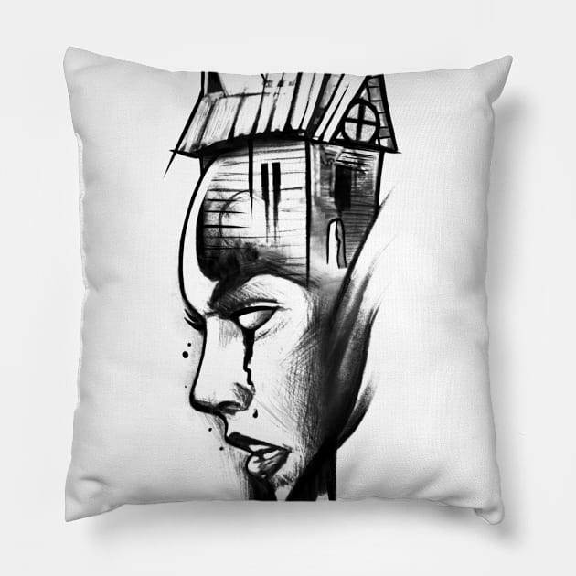 Darkness Lady Pillow by TattooShirts