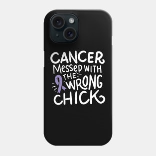 Cancer Survivor Fighter Chemo Lavender Ribbon Phone Case