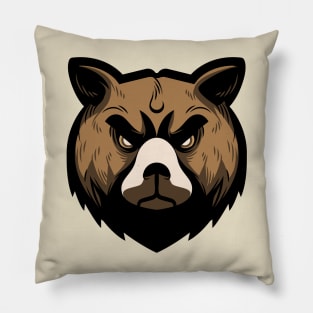 Determined Bear Pillow