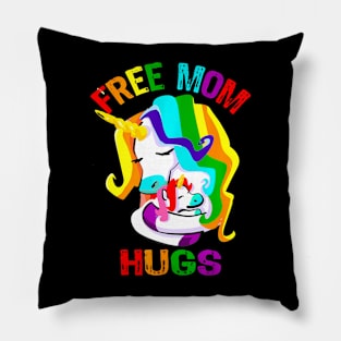 Free Mom Hugs Lgbt Gay Pride Pillow