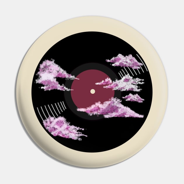 Vinyl Record - Pink clouds Pin by SwasRasaily