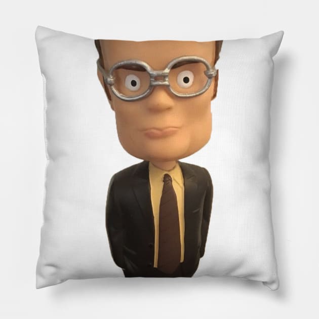 dwight schrute Pillow by WooleOwl