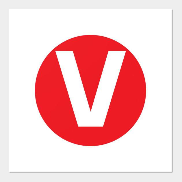 letter v big red dot letters numbers red posters and art prints teepublic