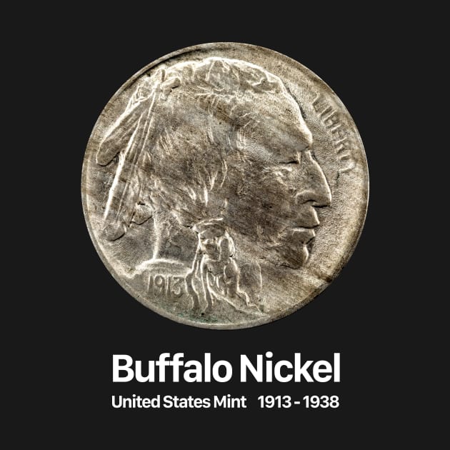 Buffalo Nickel - Coin Collector Collecting by Wizardmode