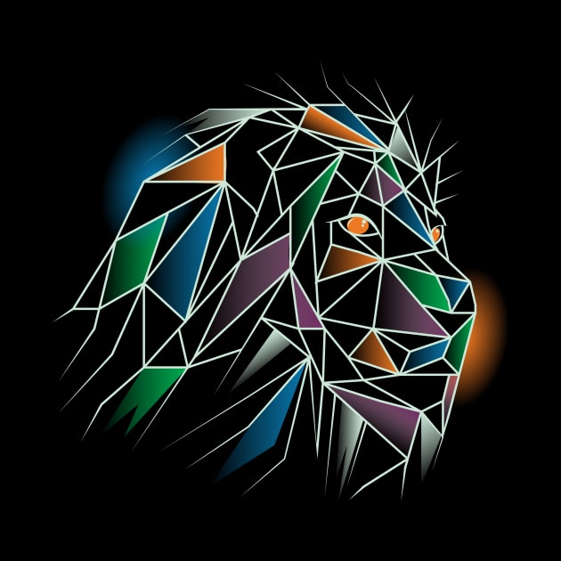 Polygonal Lion by Piercek25