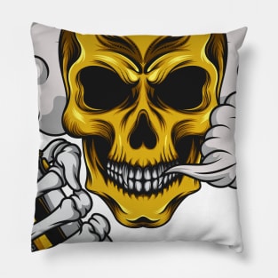 Vape skull - vaping until death Pillow