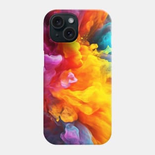 Spectrum Splash - Colorful Ink Drop Macro Abstract Art Phone Case