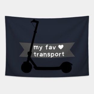 My favorite transport is electric scooter Tapestry